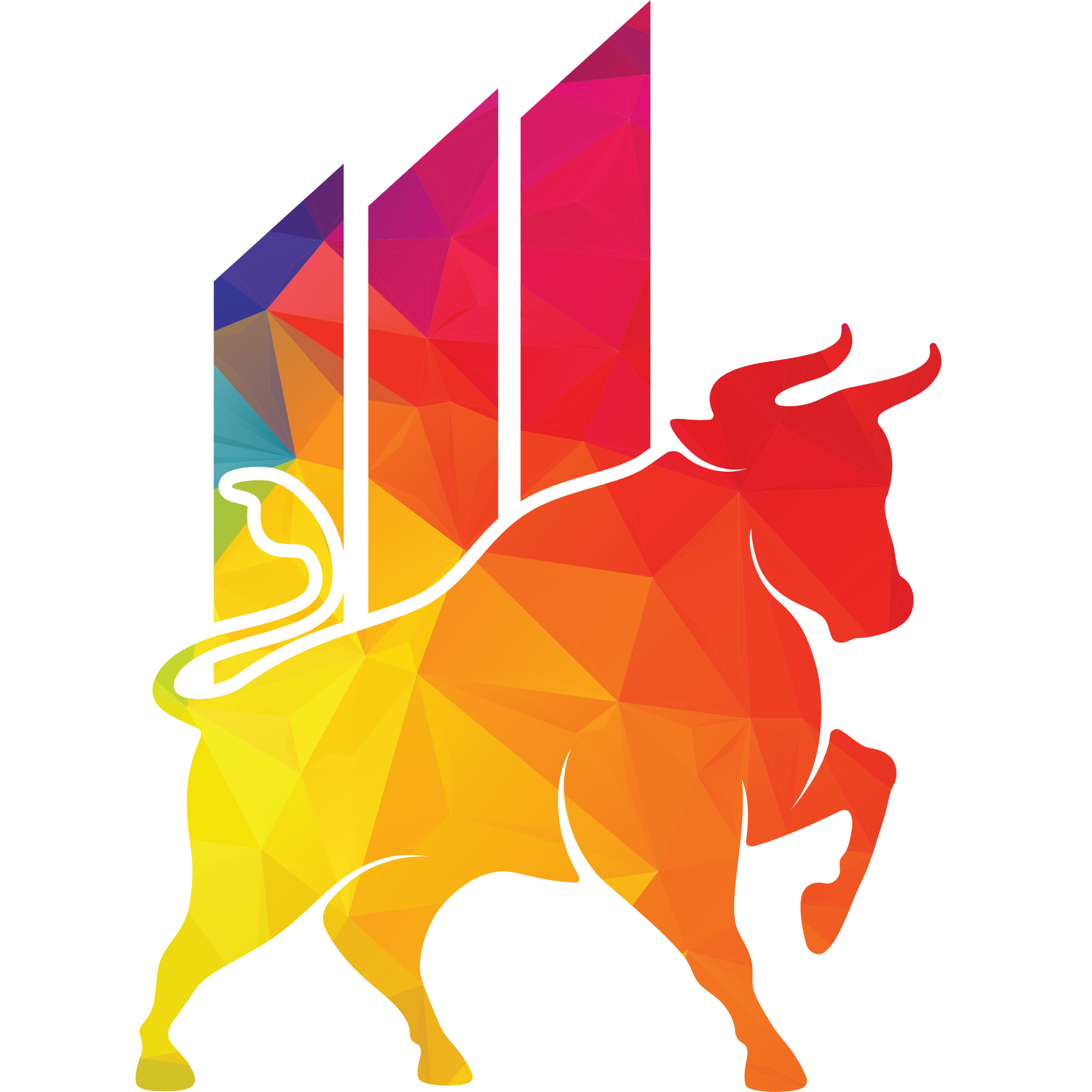 TradePro logo with a yellow-green abstract symbol and white text on a dark background